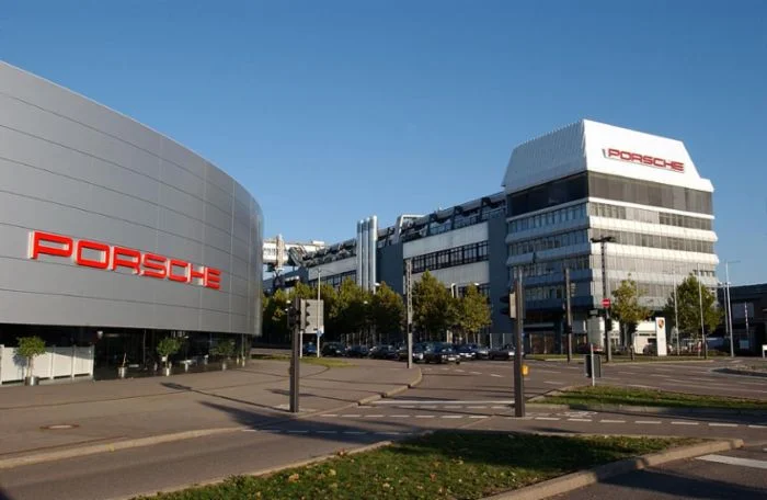 Porsche headquarters in Zuffenhausen, near Stuttgart in Germany